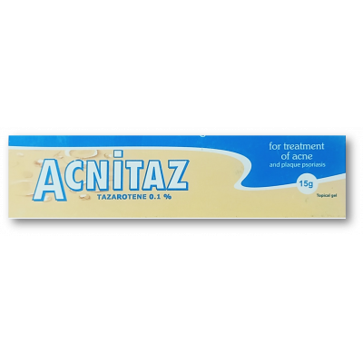 ACNITAZ 0.1% ( TAZAROTENE ) TOPICAL GEL 15 GM